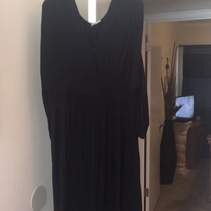 Black mid sleeve dress
